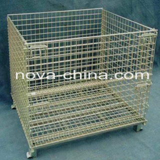 Pallet Kotak Baja Lipat Mesh